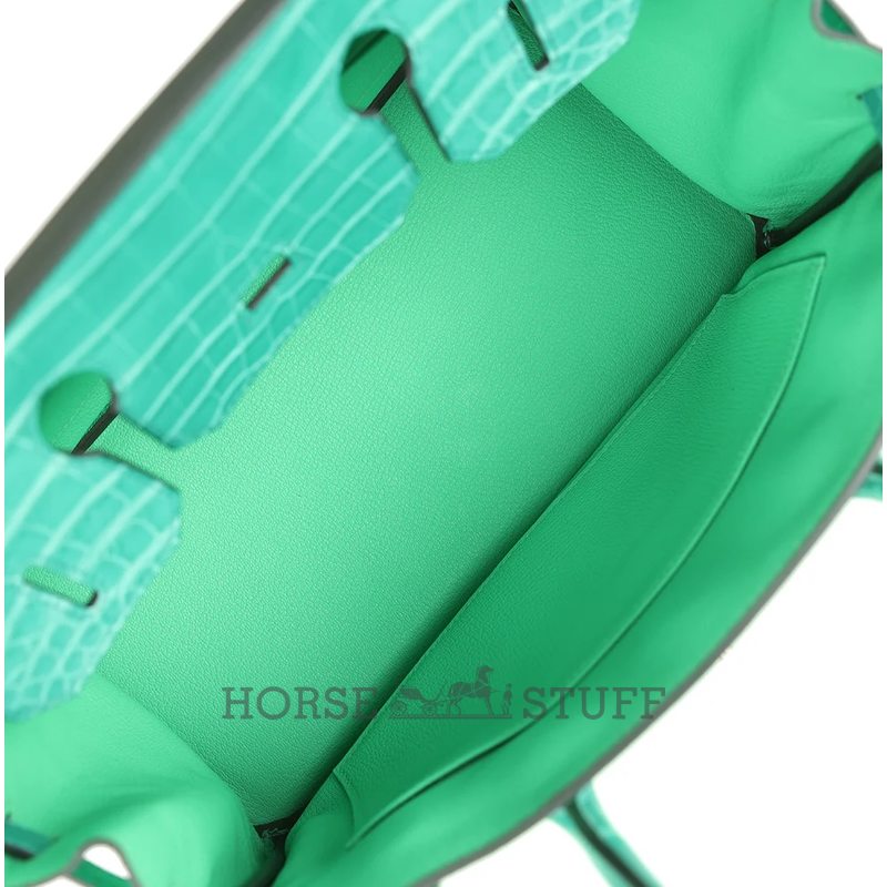 Hermès Birkin 30 Touch Vert Comics Togo / Vert Jade Matte Crocodile Niloticus PHW