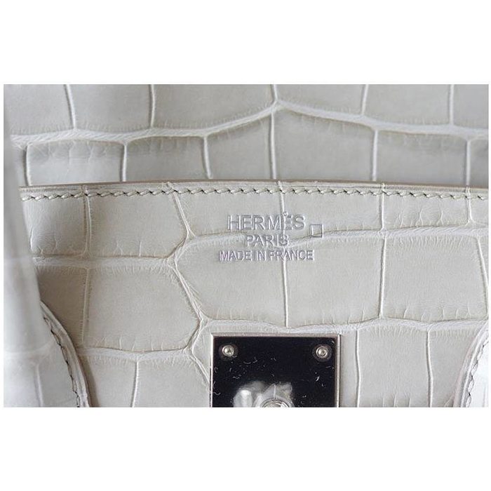 Hermès Birkin 35 Geranium Matte Crocodile Alligator GHW from 100% authentic  materials!