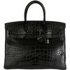 Hermès Birkin 35 Limited Edition "So Black" Black Matte Crocodile Alligator PVD ( black hardware)