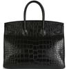 Hermès Birkin 35 Limited Edition "So Black" Black Matte Crocodile Alligator PVD ( black hardware)