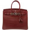 Hermès Birkin 35 Bourgogne Matte Crocodile Alligator PHW