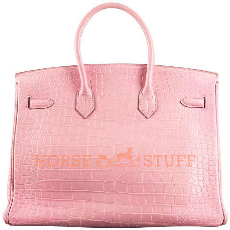 Hermès Birkin 35 Pink Bubblegum Matte Crocodile Alligator GHW