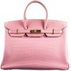 Hermès Birkin 35 Pink Bubblegum Matte Crocodile Alligator GHW