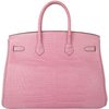 Hermès Birkin 35 Pink Bubblegum Matte Crocodile Alligator PHW