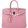 Hermès Birkin 35 Pink Bubblegum Matte Crocodile Alligator PHW
