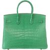 Hermès Birkin 35 Cactus Matte Crocodile Alligator GHW