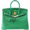 Hermès Birkin 35 Cactus Matte Crocodile Alligator GHW