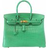 Hermès Birkin 35 Cactus Matte Crocodile Alligator GHW