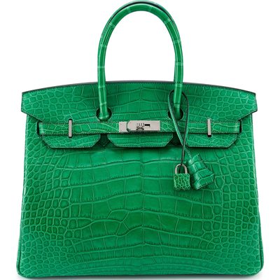 Hermès Birkin 35 Cactus Matte Crocodile Alligator PHW