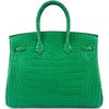 Hermès Birkin 35 Cactus Matte Crocodile Alligator PHW