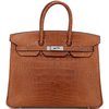 Hermès Birkin 35 Gold Matte Crocodile Alligator PHW