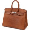 Hermès Birkin 35 Gold Matte Crocodile Alligator PHW