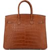 Hermès Birkin 35 Gold Matte Crocodile Alligator PHW