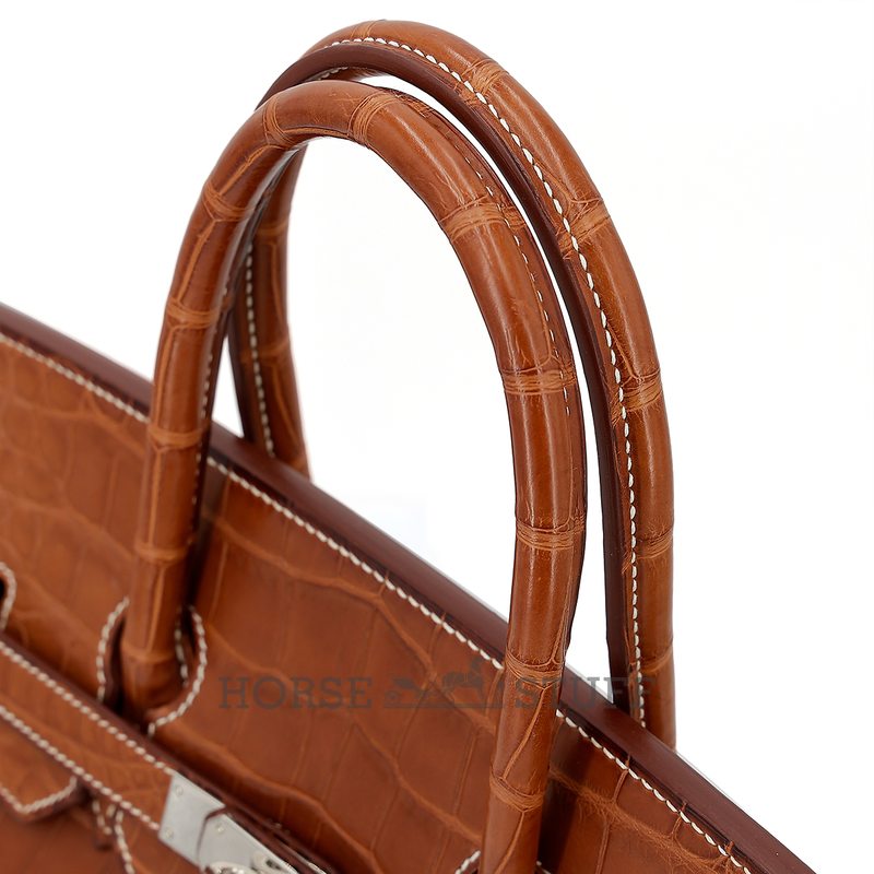 Hermès Birkin 35 Gold Matte Crocodile Alligator PHW