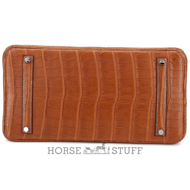 Hermès Birkin 35 Gold Matte Crocodile Alligator PHW