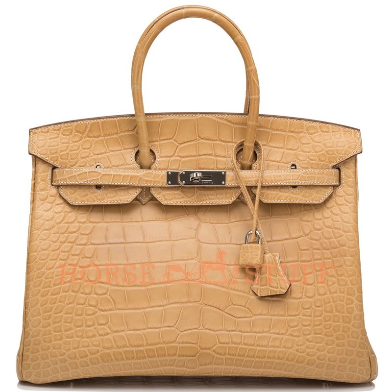 Hermès Birkin 35 Mais Matte Crocodile Alligator PHW