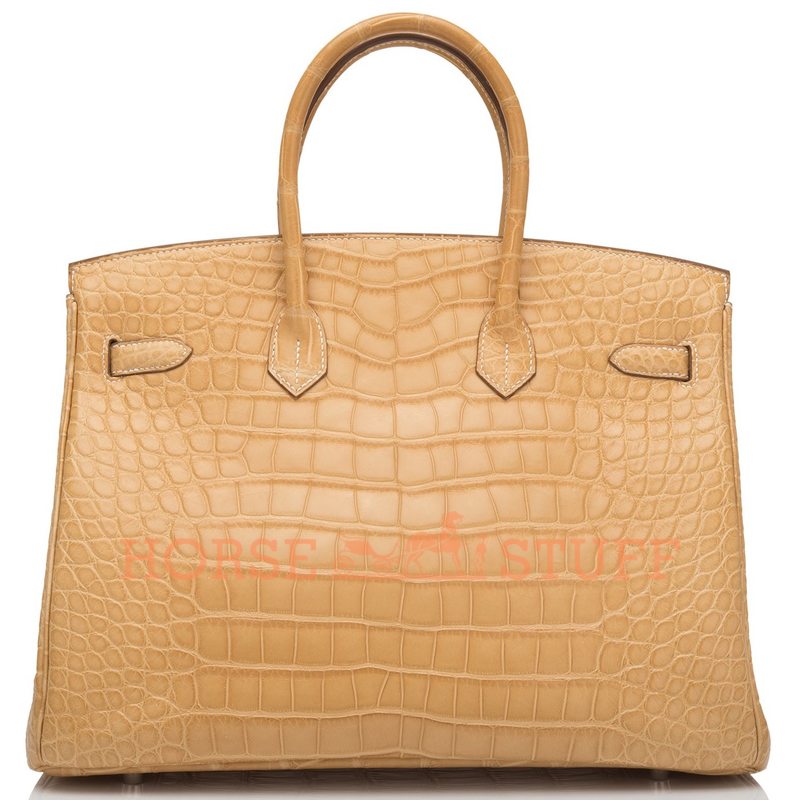 Hermès Birkin 35 Mais Matte Crocodile Alligator PHW