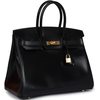 Hermès Birkin 35 Black Box Calf GHW