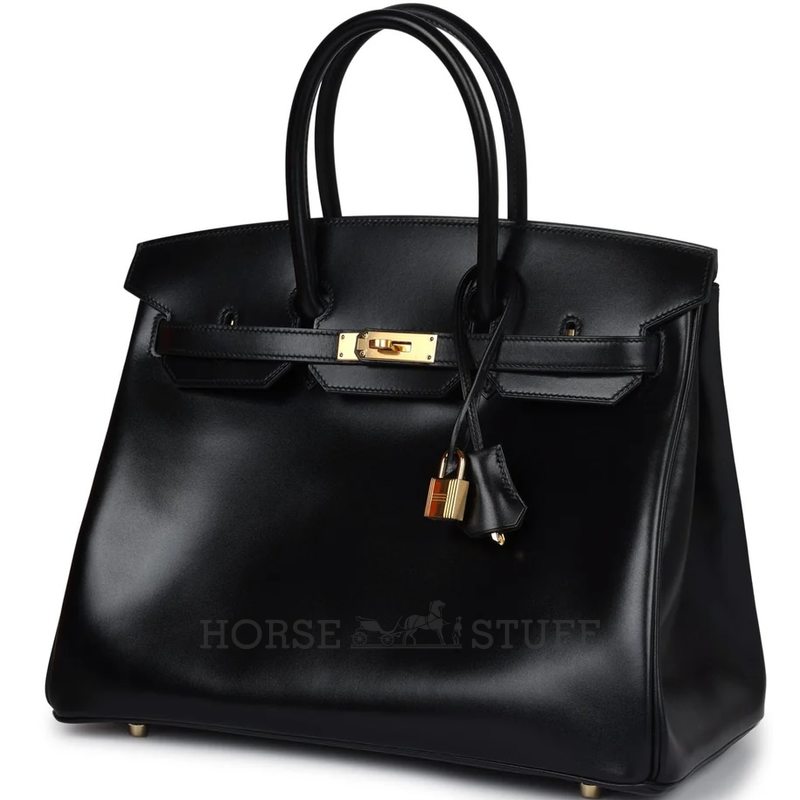 Hermès Birkin 35 Black Box Calf GHW