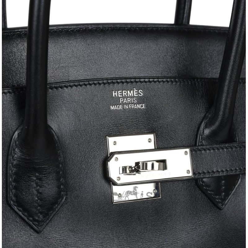 Hermès Birkin 35 Black Box Calf PHW