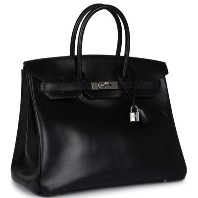 Hermès Birkin 35 Black Box Calf PHW