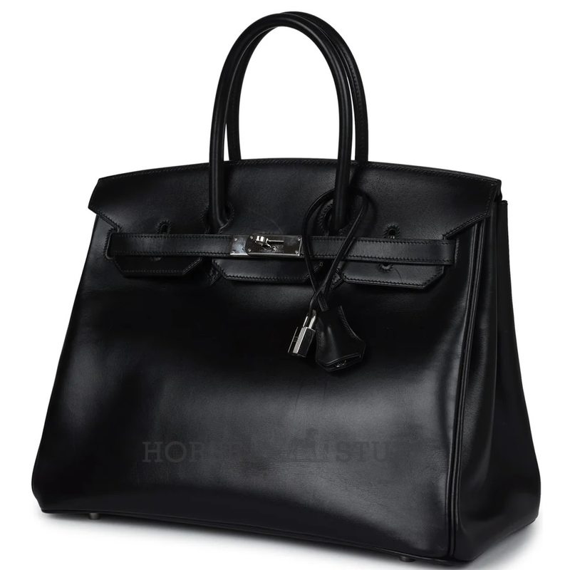Hermès Birkin 35 Black Box Calf PHW