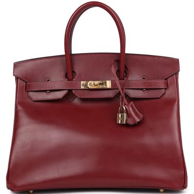 Hermès Birkin 35 Rouge H Box Calf GHW