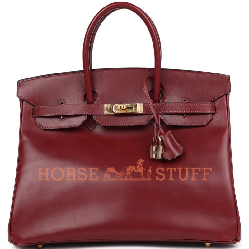 Hermès Birkin 35 Rouge H Box Calf GHW