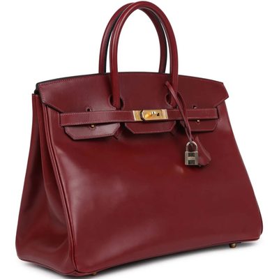 Hermès Birkin 35 Rouge H Box Calf GHW
