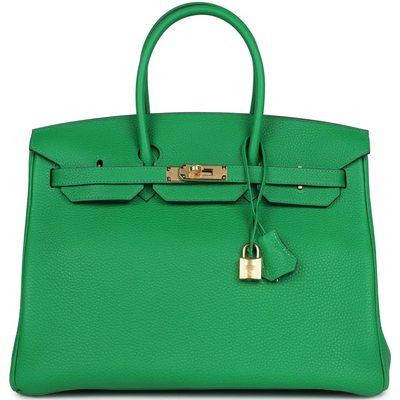 Hermès Birkin 35 Bambou Clemence GHW
