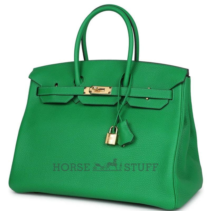 Hermès Birkin 35 Bambou Clemence GHW