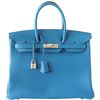 Hermès Birkin 35 Blue Izmir Clemence PHW