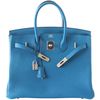 Hermès Birkin 35 Blue Izmir Clemence PHW