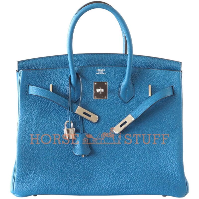 Hermès Birkin 35 Blue Izmir Clemence PHW