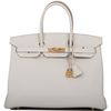 Hermès Birkin 35 Gris Perle Clemence GHW