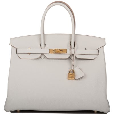 Hermès Birkin 35 Gris Perle Clemence GHW