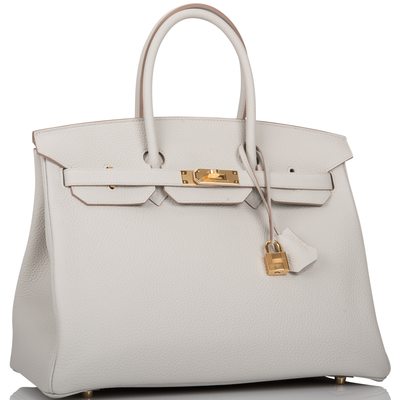 Hermès Birkin 35 Gris Perle Clemence GHW