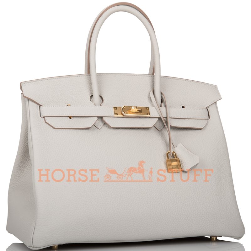 Hermès Birkin 35 Gris Perle Clemence GHW