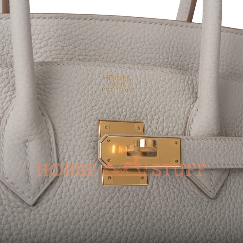 Hermès Birkin 35 Gris Perle Clemence GHW