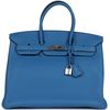 Hermès Birkin 35 Mykonos Clemence PHW