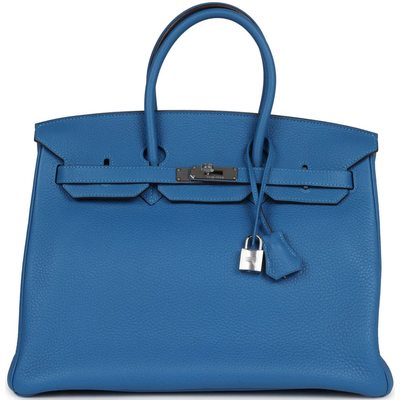 Hermès Birkin 35 Mykonos Clemence PHW