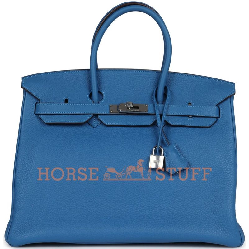 Hermès Birkin 35 Mykonos Clemence PHW