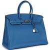 Hermès Birkin 35 Mykonos Clemence PHW