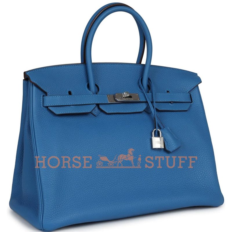 Hermès Birkin 35 Mykonos Clemence PHW