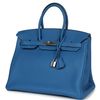 Hermès Birkin 35 Mykonos Clemence PHW