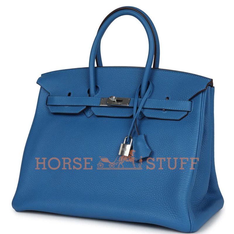 Hermès Birkin 35 Mykonos Clemence PHW