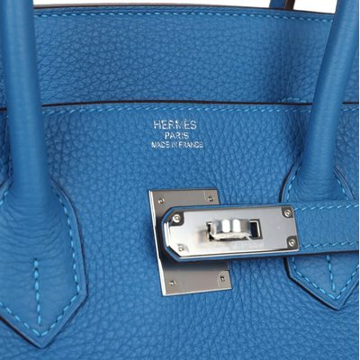 Hermès Birkin 35 Mykonos Clemence PHW