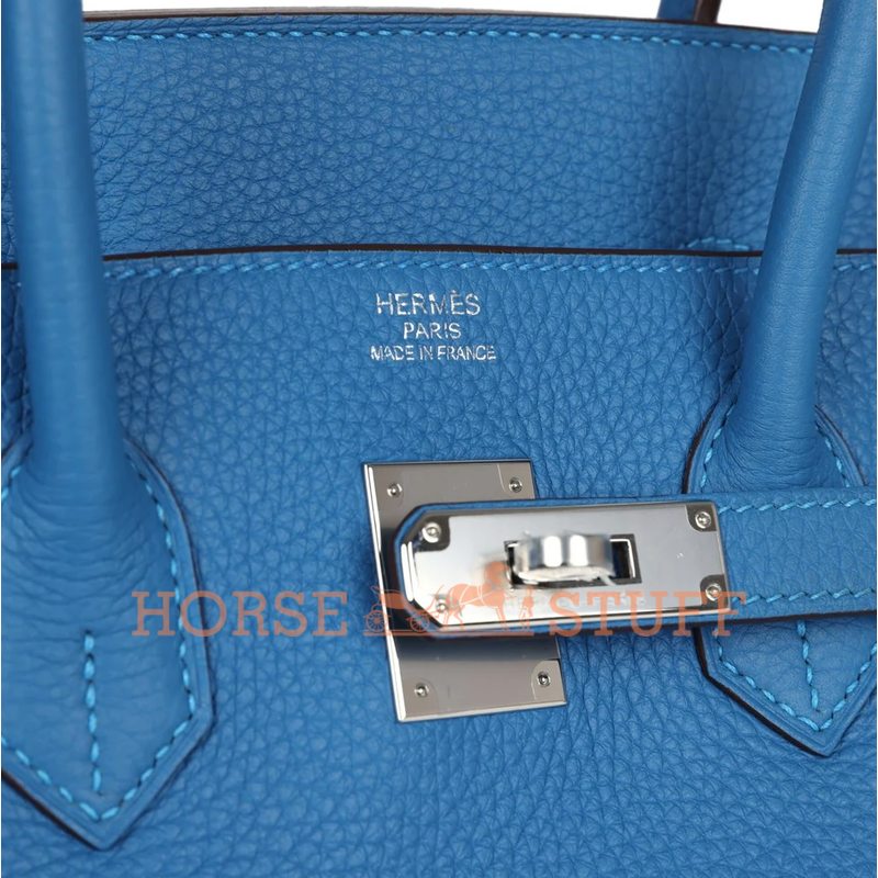 Hermès Birkin 35 Mykonos Clemence PHW