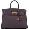 Hermès Birkin 35 Raisin Clemence GHW