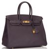 Hermès Birkin 35 Raisin Clemence GHW